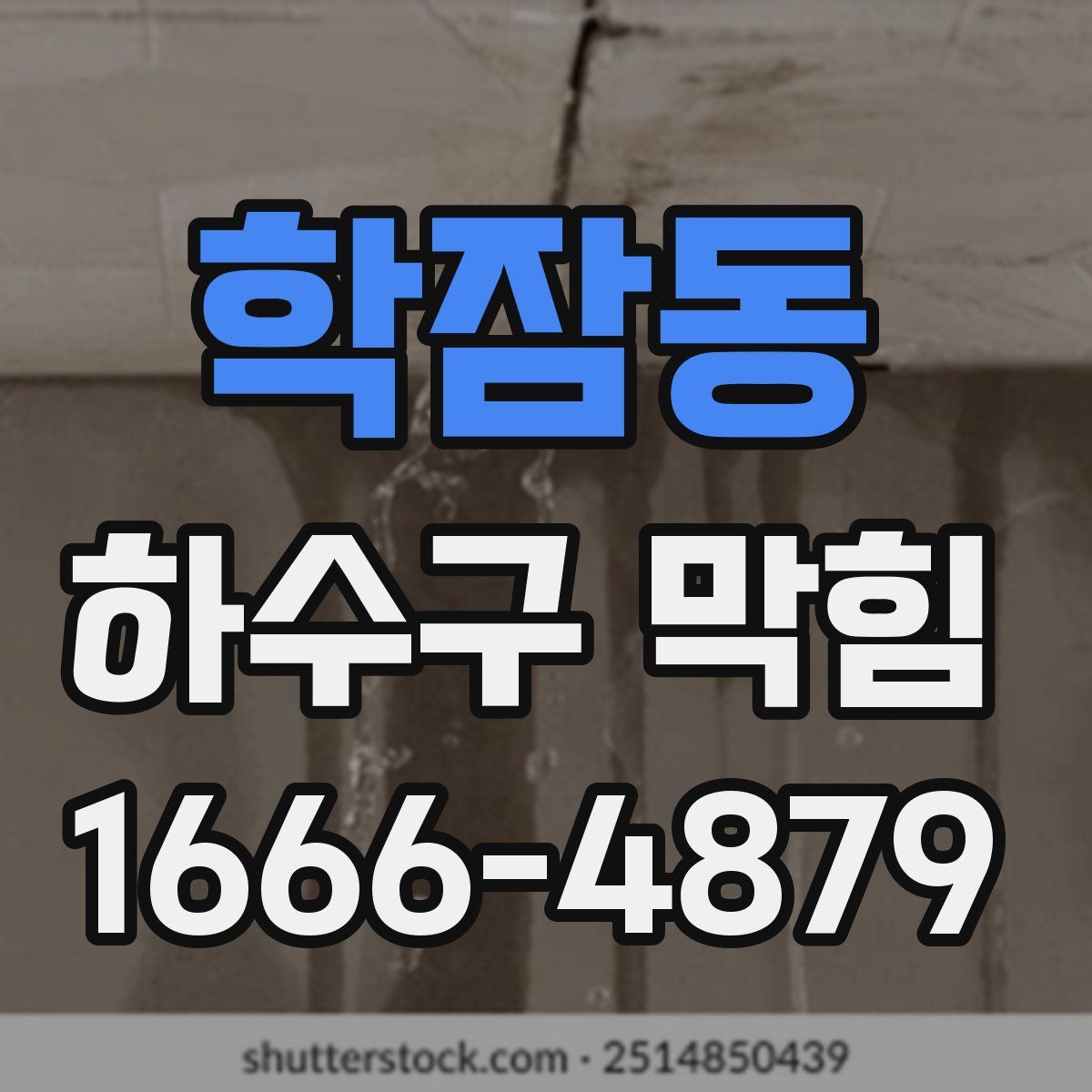 학잠동 하수구 막힘