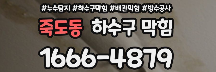 죽도동 하수구 막힘