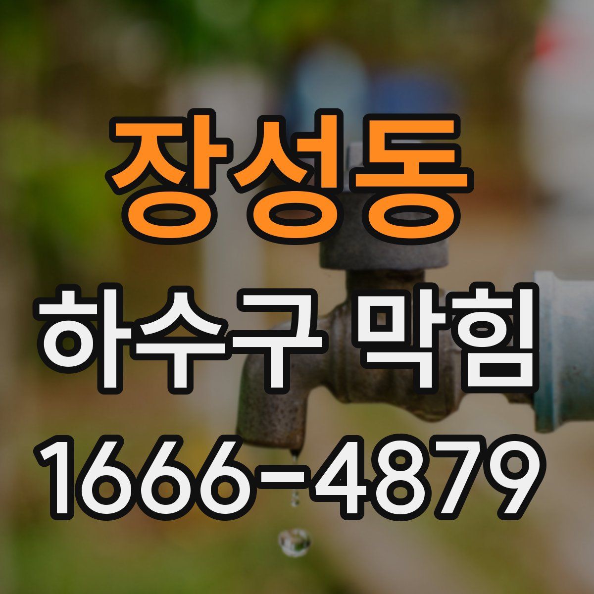장성동 하수구 막힘