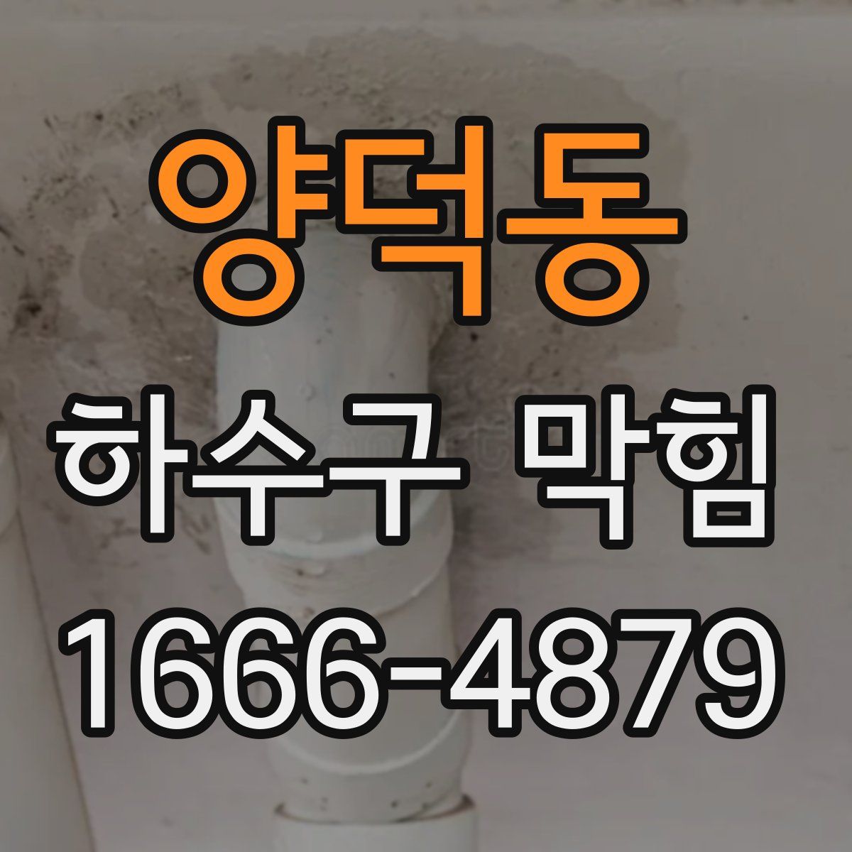 양덕동 하수구 막힘