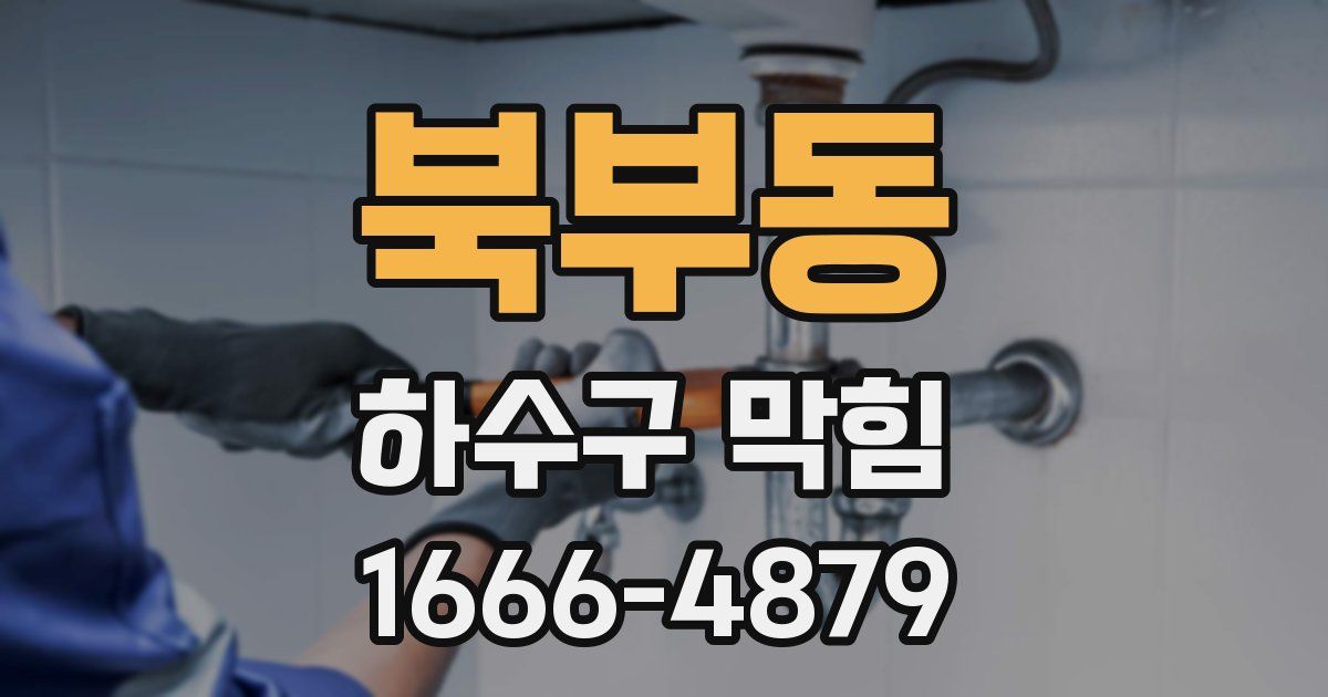 북부동 하수구 막힘