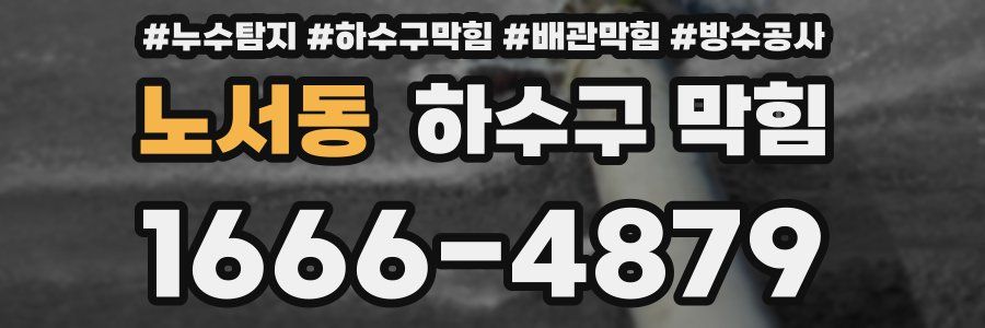 노서동 하수구 막힘