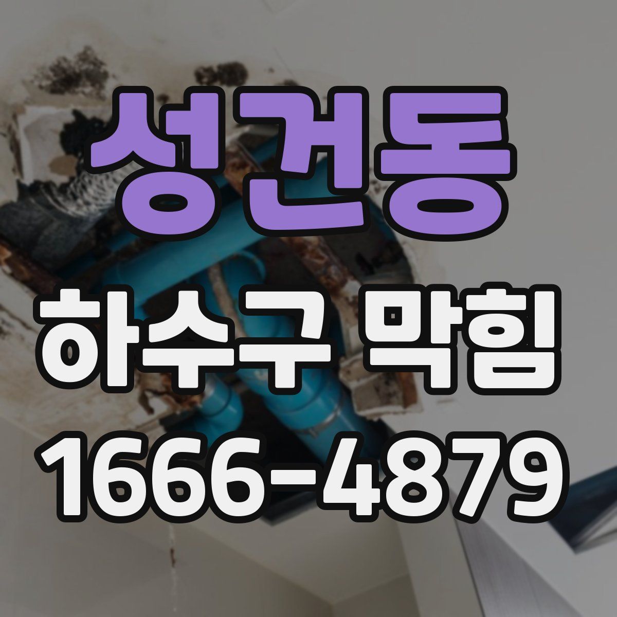 성건동 하수구 막힘