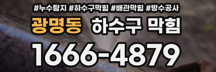 광명동 하수구 막힘