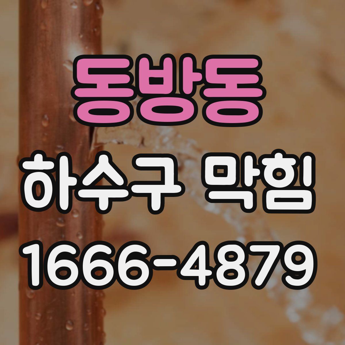동방동 하수구 막힘
