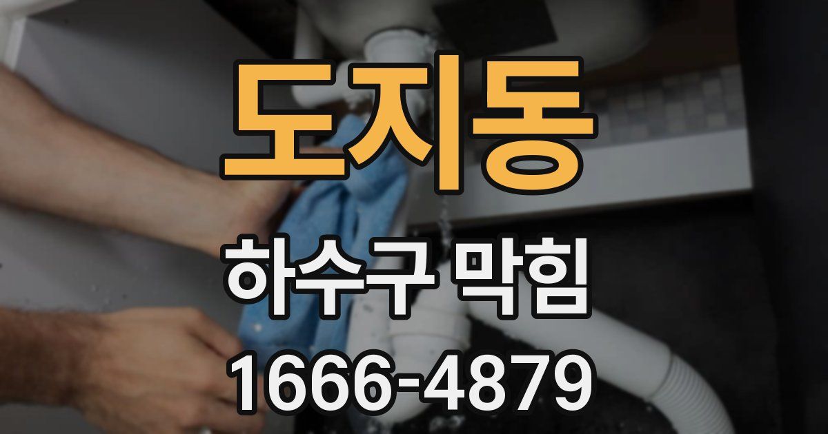 도지동 하수구 막힘