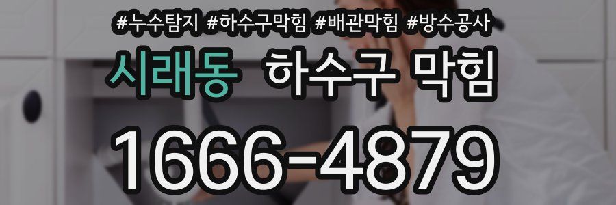 시래동 하수구 막힘