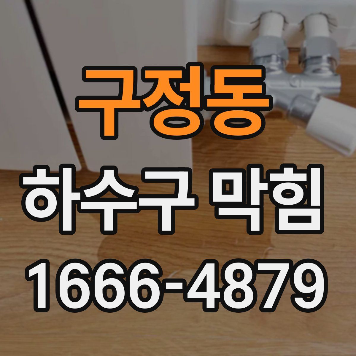 구정동 하수구 막힘