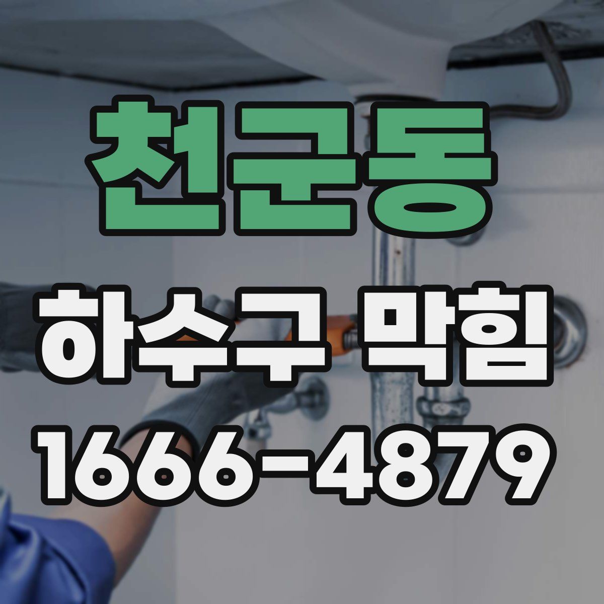 천군동 하수구 막힘