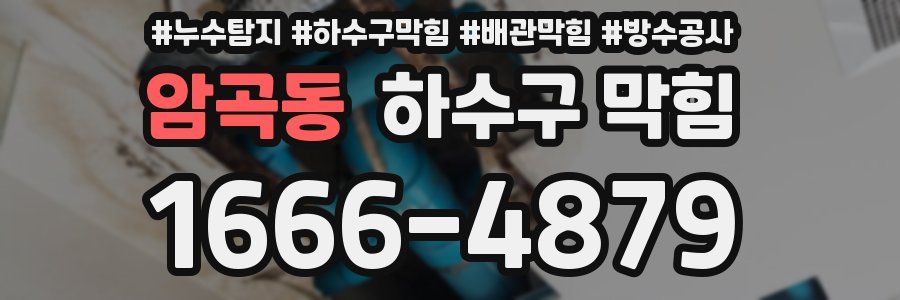 암곡동 하수구 막힘