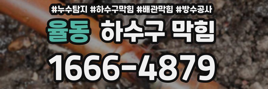 율동 하수구 막힘