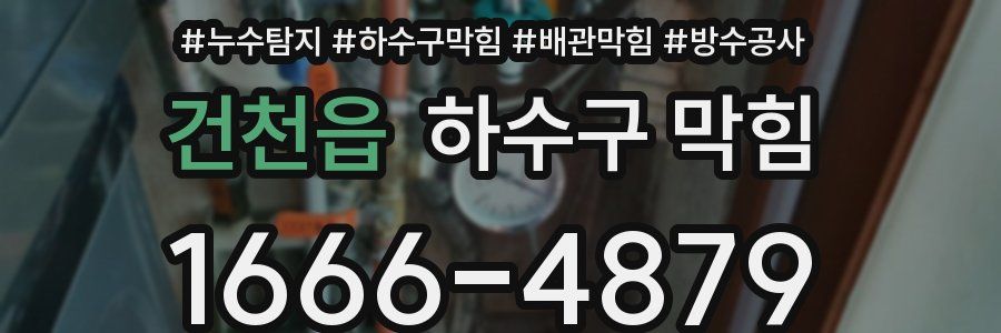 건천읍 하수구 막힘