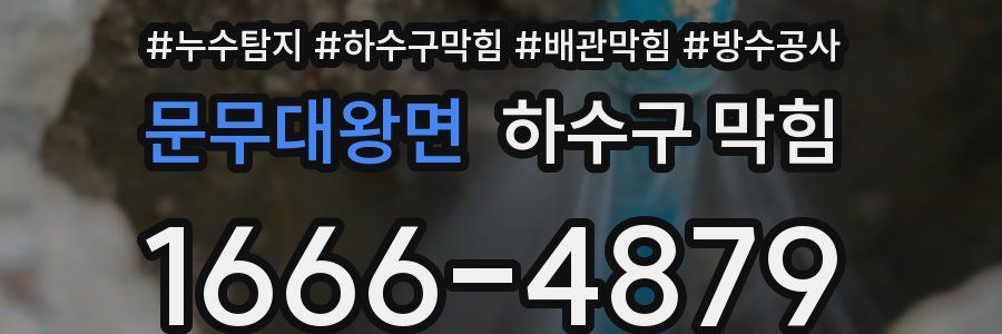 문무대왕면 하수구 막힘