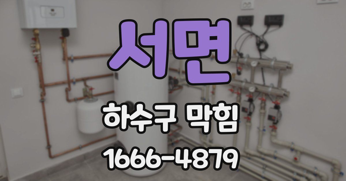 서면 하수구 막힘