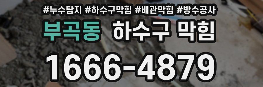 부곡동 하수구 막힘