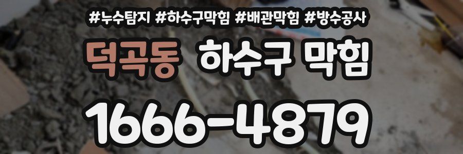 덕곡동 하수구 막힘