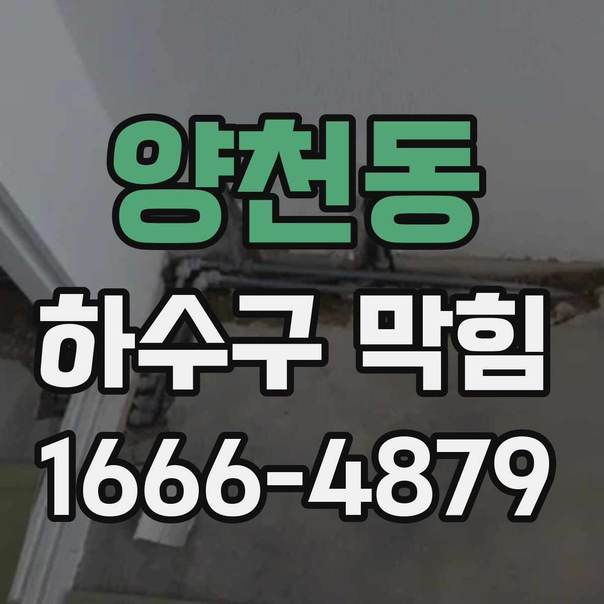 양천동 하수구 막힘