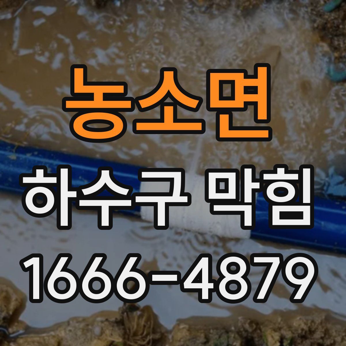 농소면 하수구 막힘