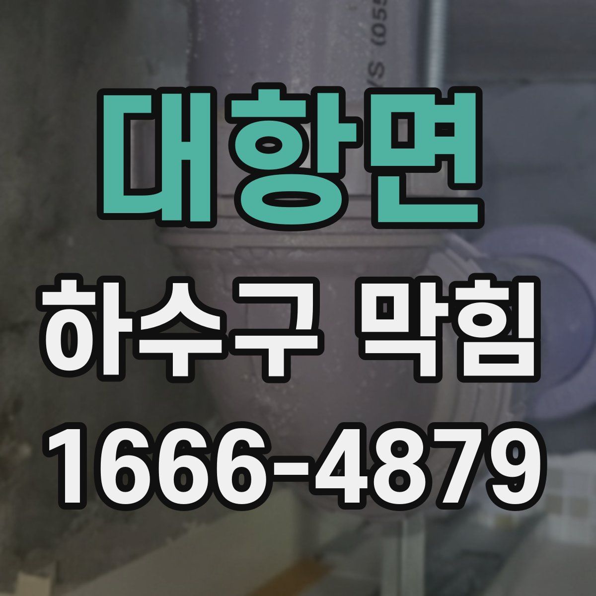 대항면 하수구 막힘