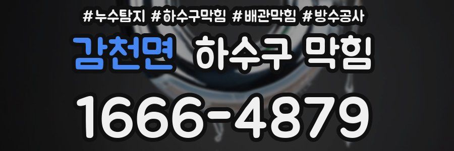 감천면 하수구 막힘