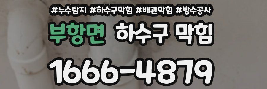 부항면 하수구 막힘