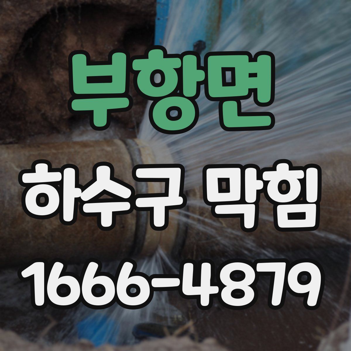 부항면 하수구 막힘
