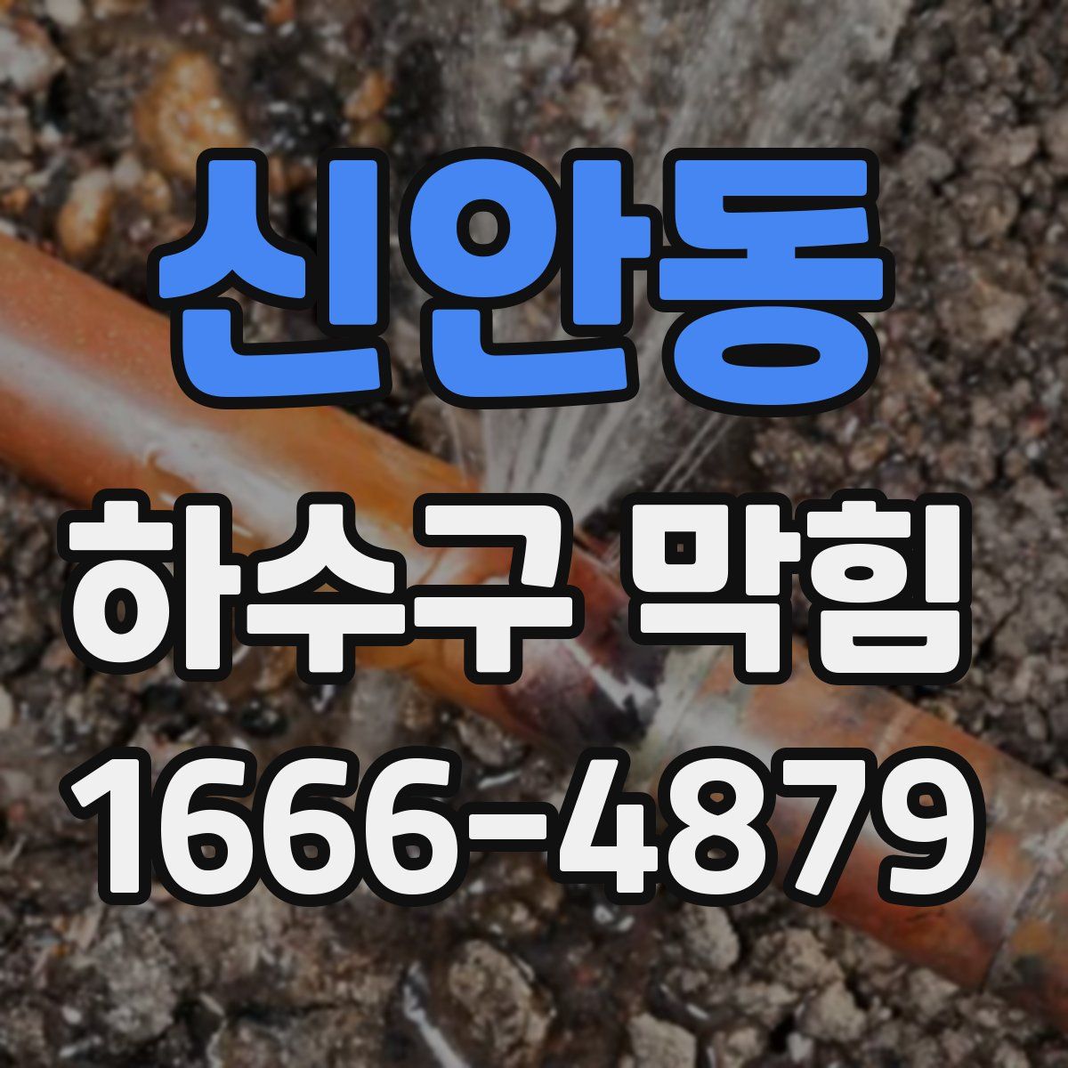 신안동 하수구 막힘