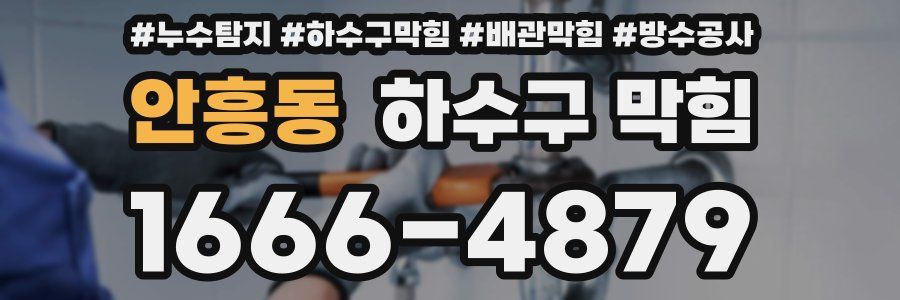 안흥동 하수구 막힘