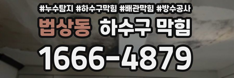 법상동 하수구 막힘