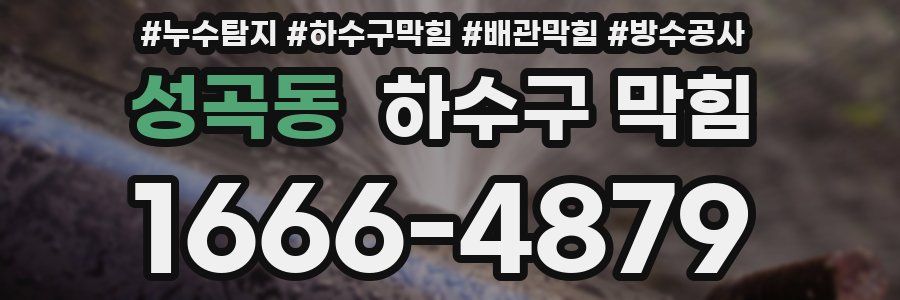 성곡동 하수구 막힘