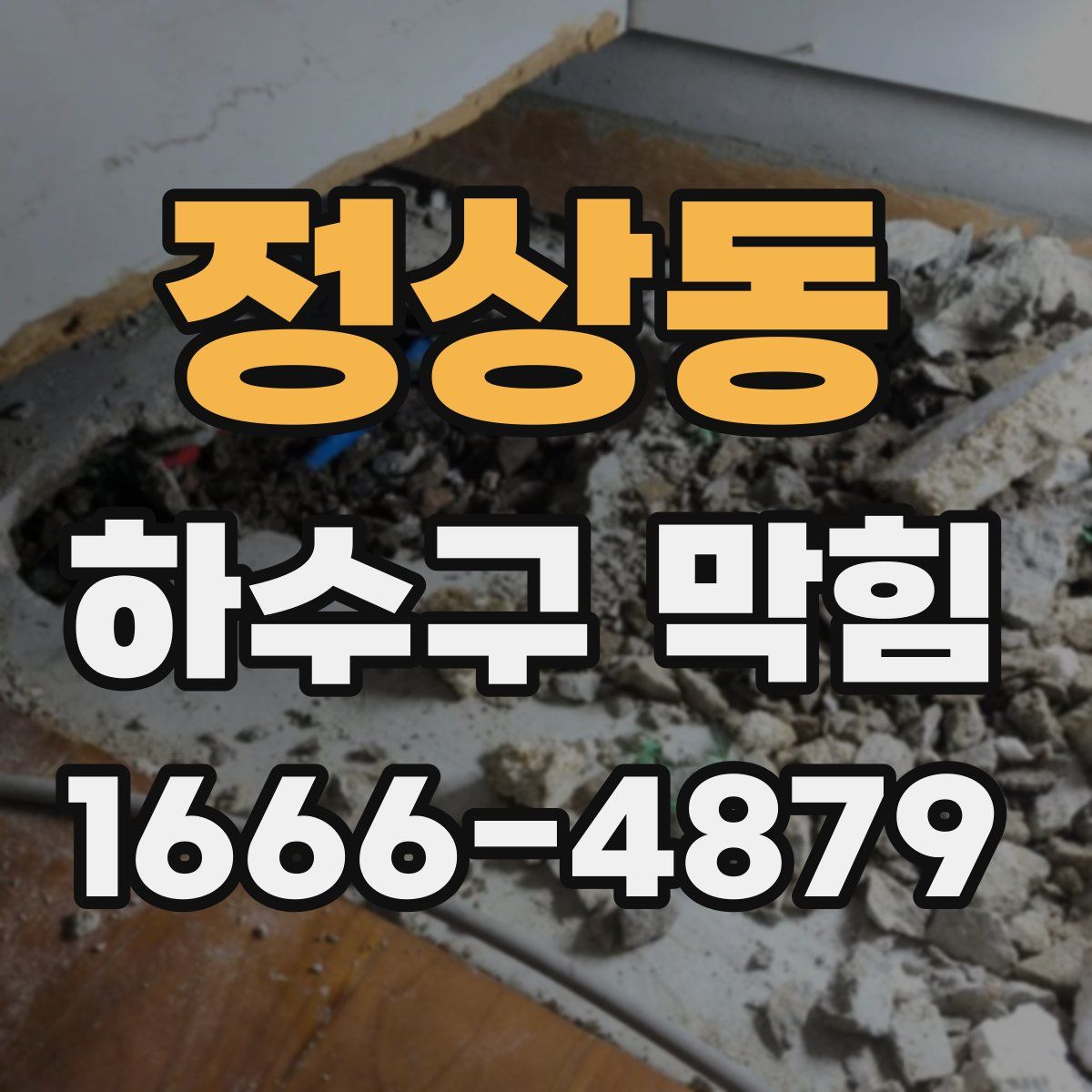 정상동 하수구 막힘