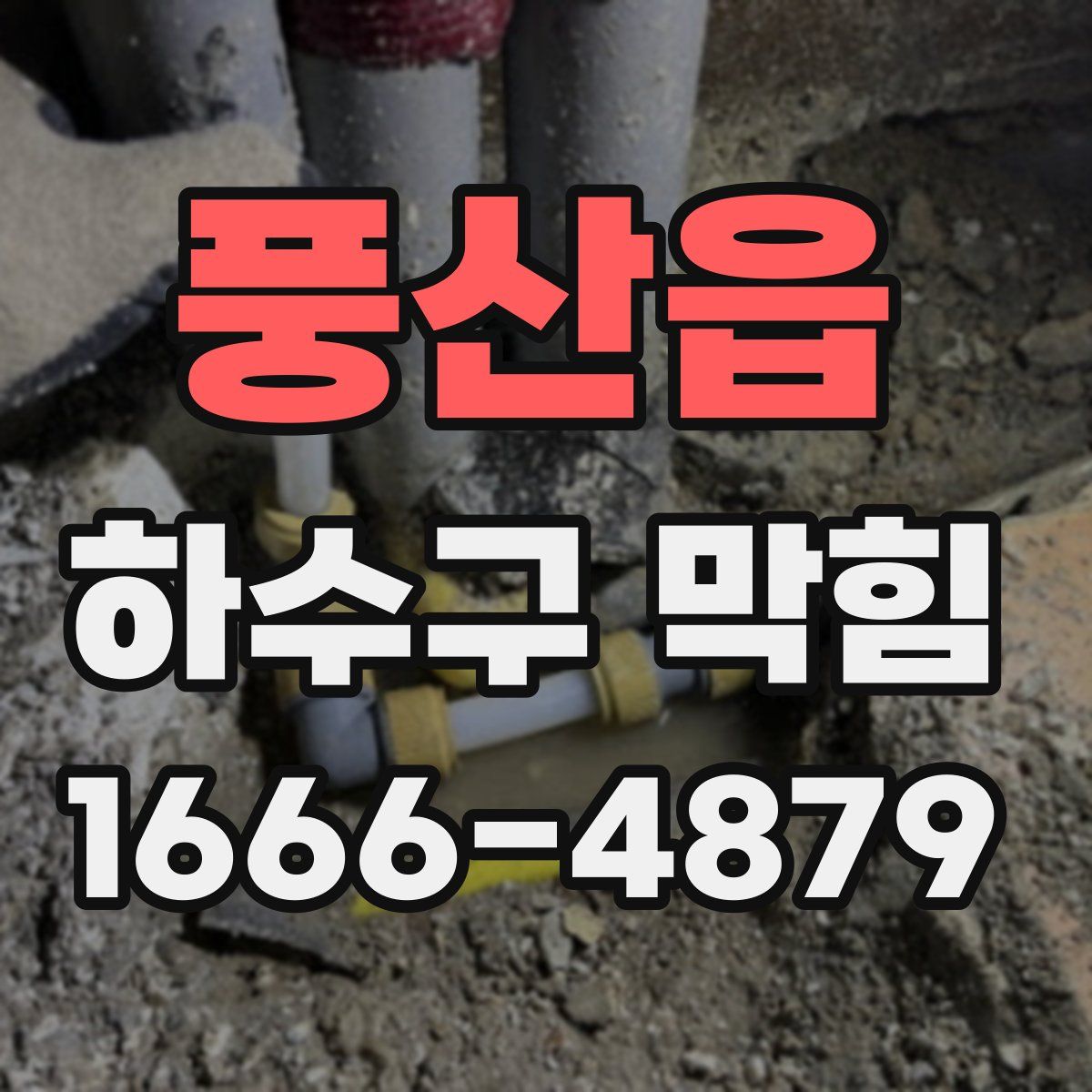 풍산읍 하수구 막힘
