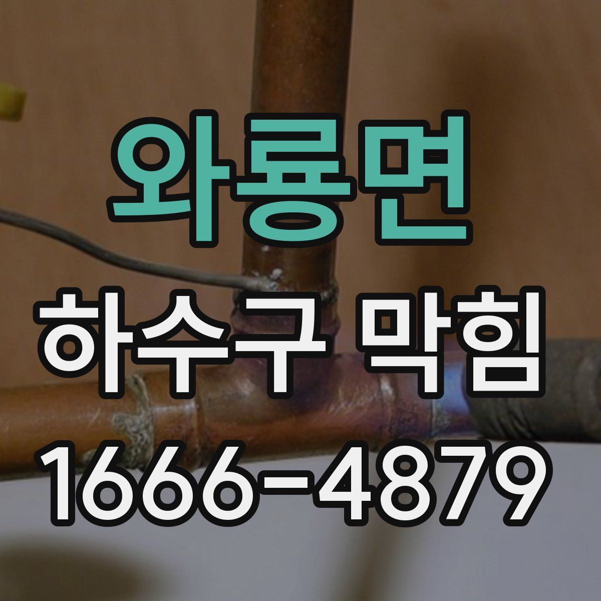 와룡면 하수구 막힘