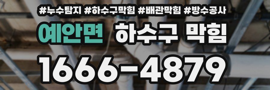 예안면 하수구 막힘