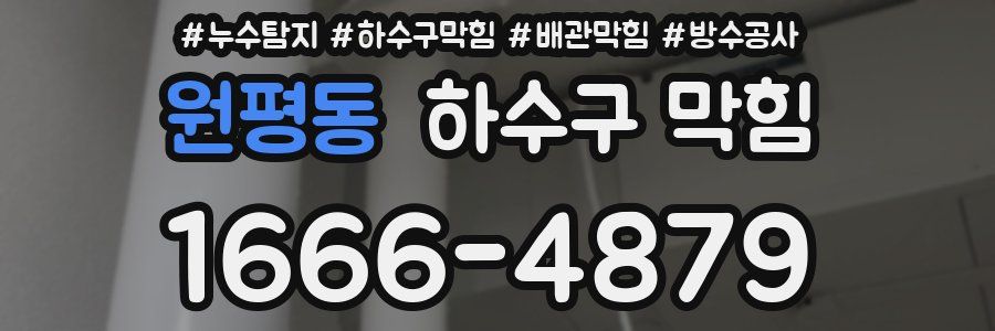 원평동 하수구 막힘
