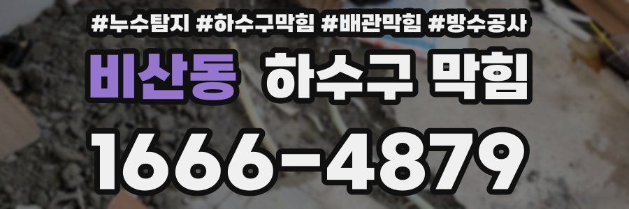 비산동 하수구 막힘