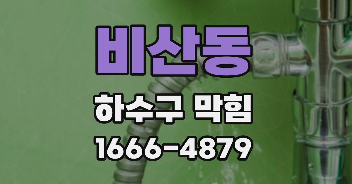 비산동 하수구 막힘