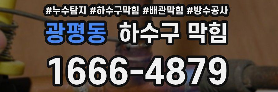 광평동 하수구 막힘