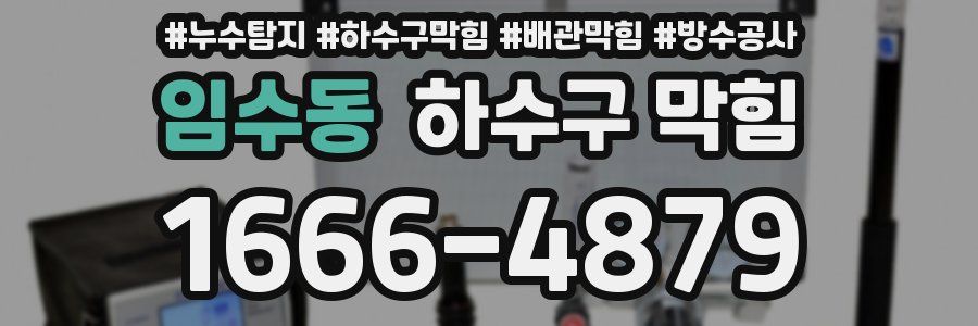 임수동 하수구 막힘