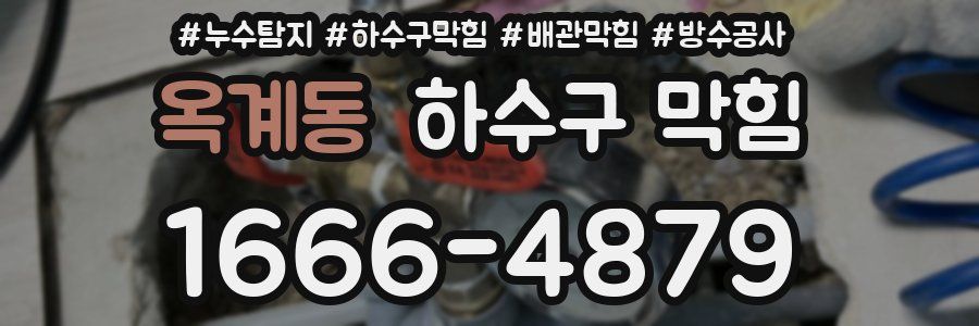 옥계동 하수구 막힘