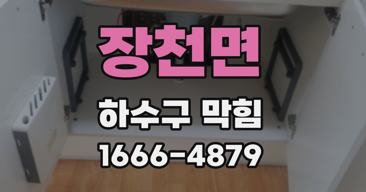 장천면 하수구 막힘