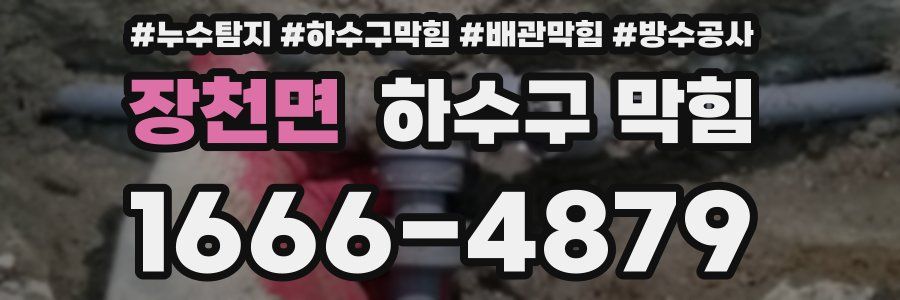 장천면 하수구 막힘