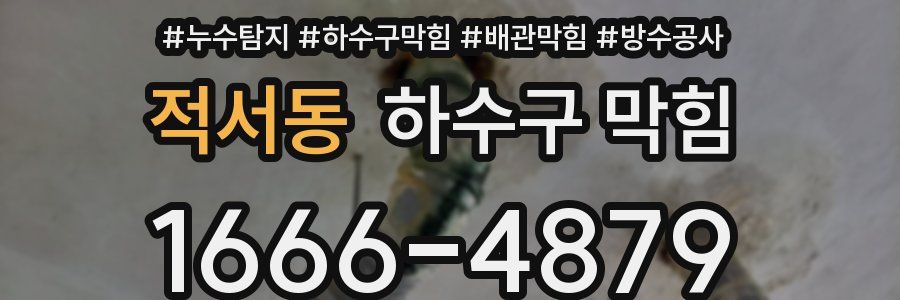 적서동 하수구 막힘