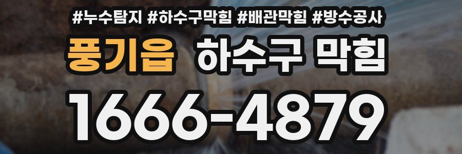 풍기읍 하수구 막힘