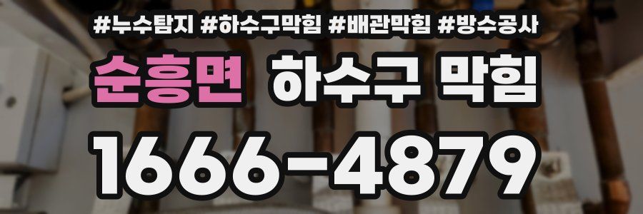 순흥면 하수구 막힘