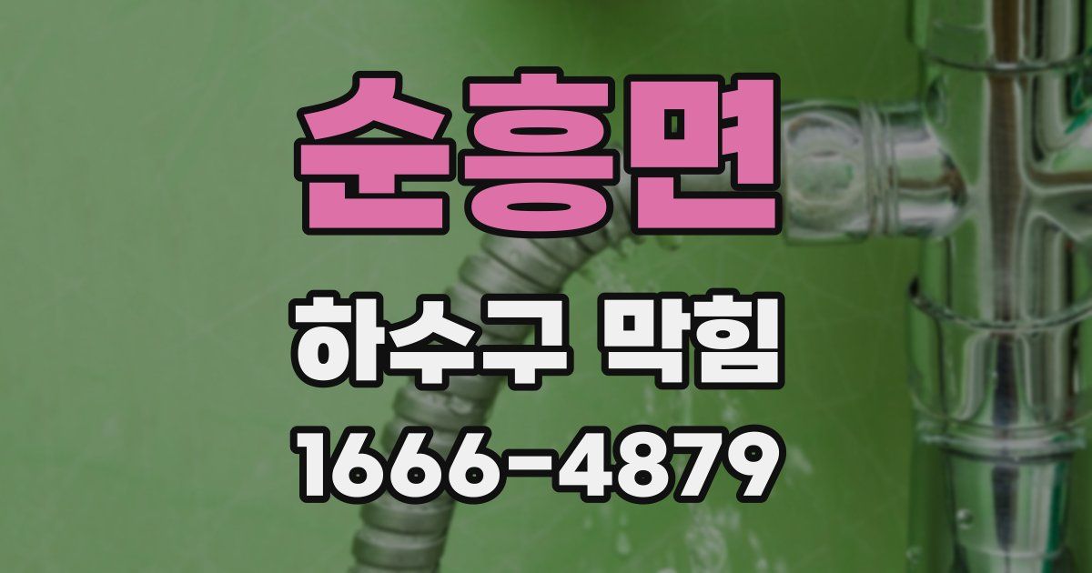 순흥면 하수구 막힘