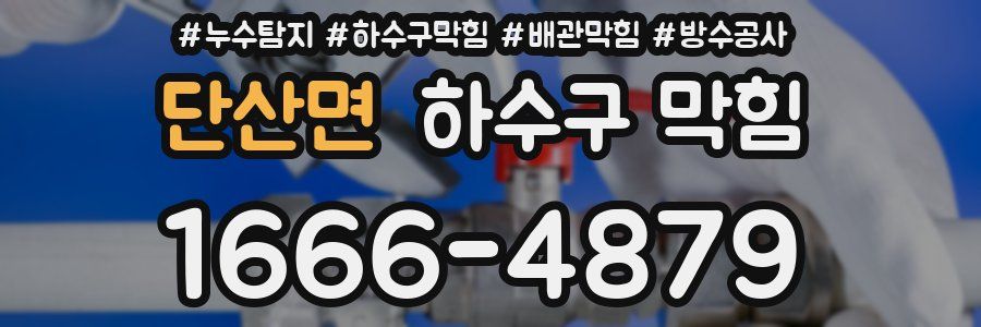 단산면 하수구 막힘