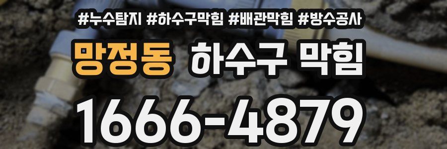 망정동 하수구 막힘