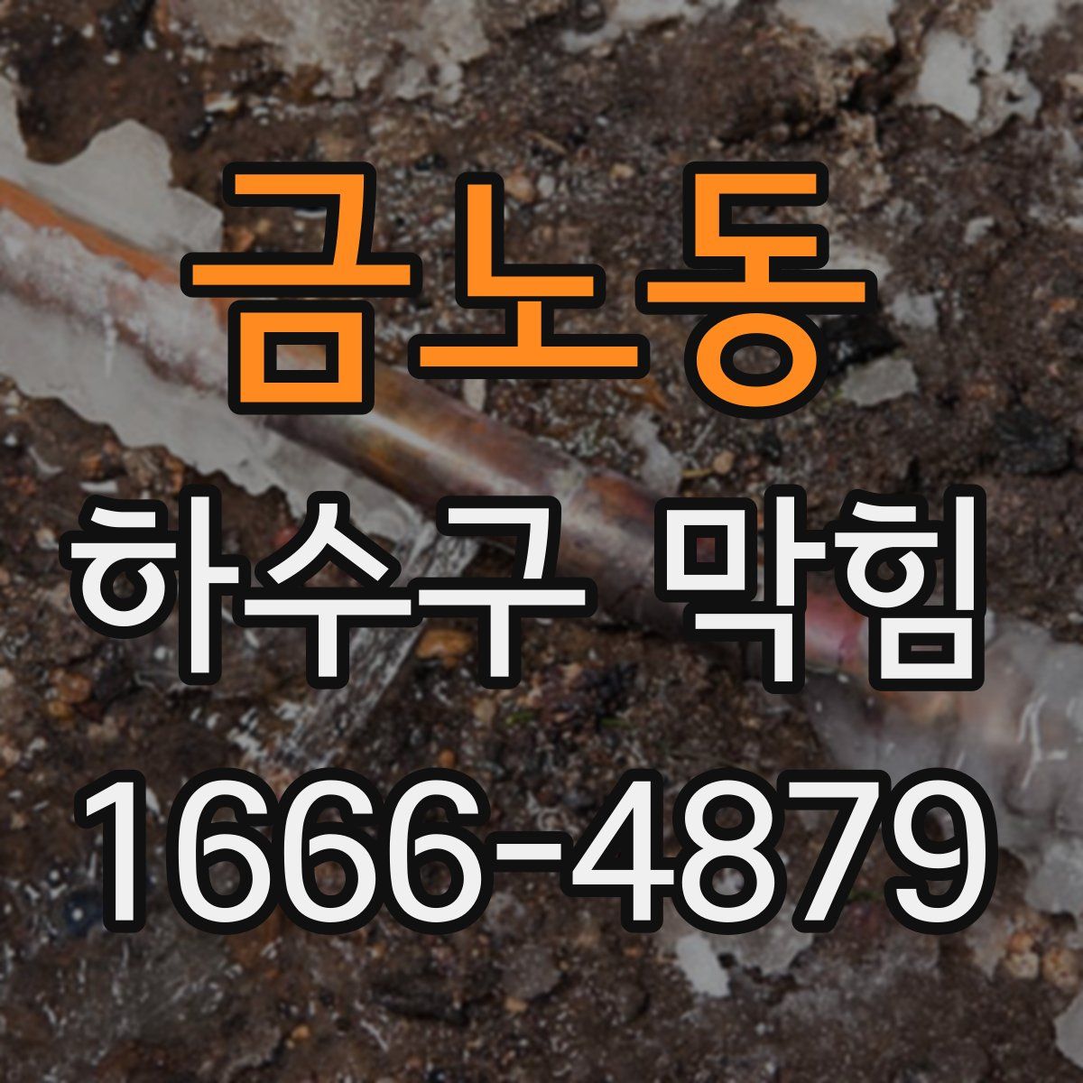 금노동 하수구 막힘