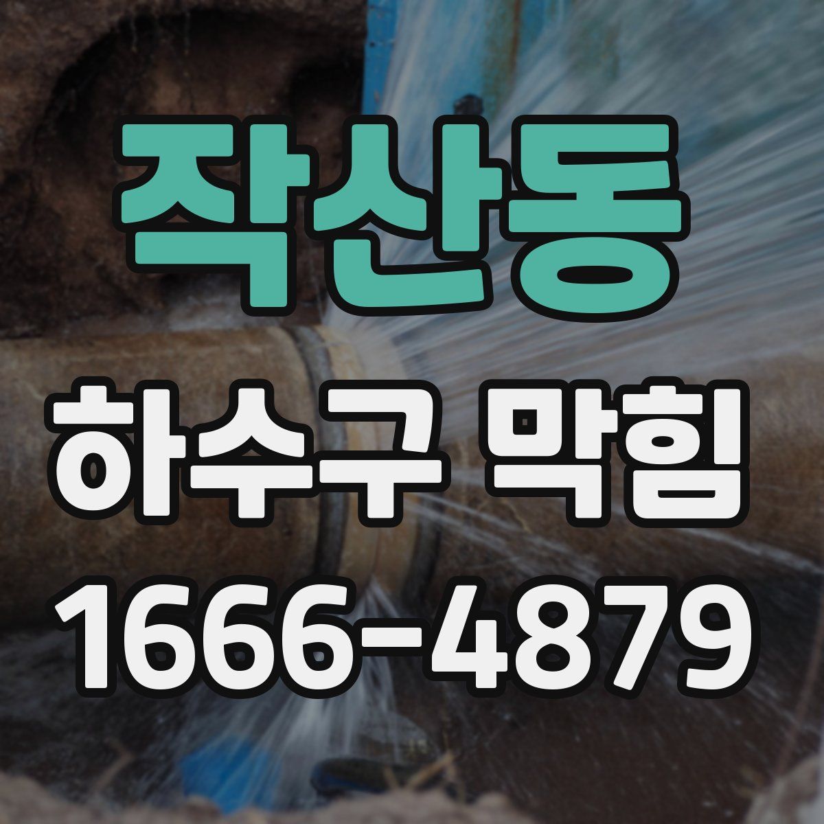 작산동 하수구 막힘